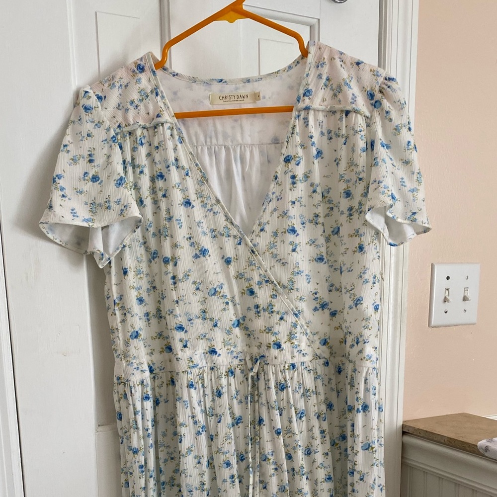 Christy Dawn Dawn Dress blue ditsy size medium